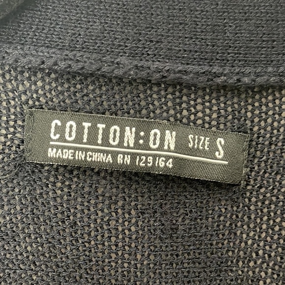 ❤️ COTTON ON Open Navy Blouse Size S - Picture 4 of 4